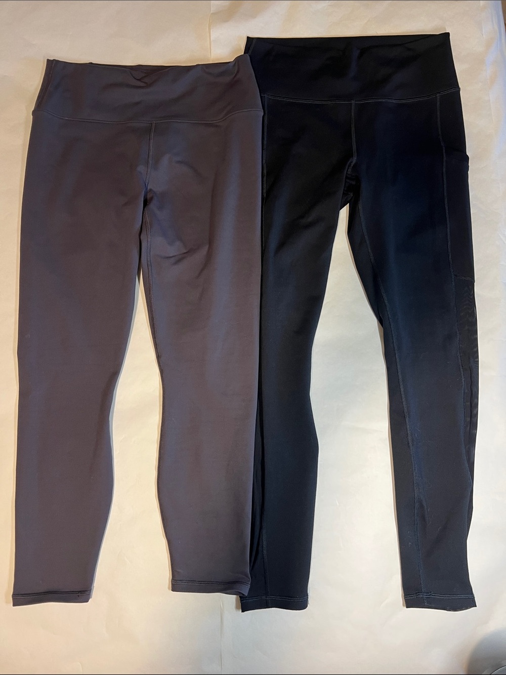 Fabletics Women's High-Waist Leggings - Black and Charcoal
